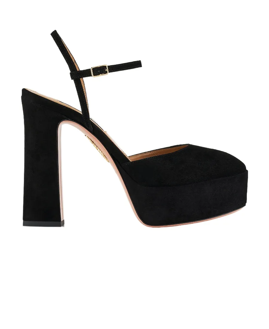 Groove High-Heeled Pumps
