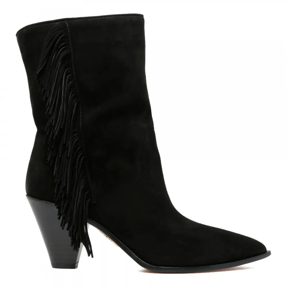 Fringed Short Boots