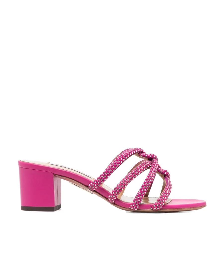 60Mm Crystal-Embellished Mules