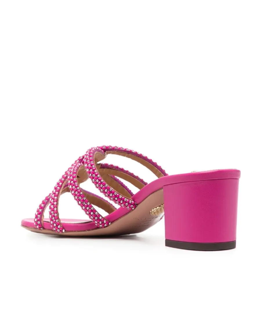 60Mm Crystal-Embellished Mules