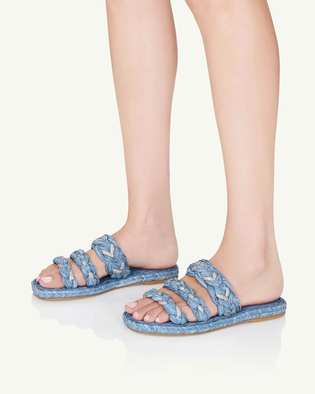 Embellished Slip-On Sandals