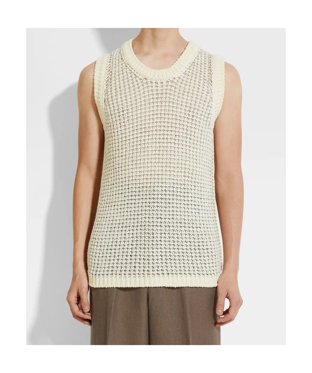 Open-Knit Vest
