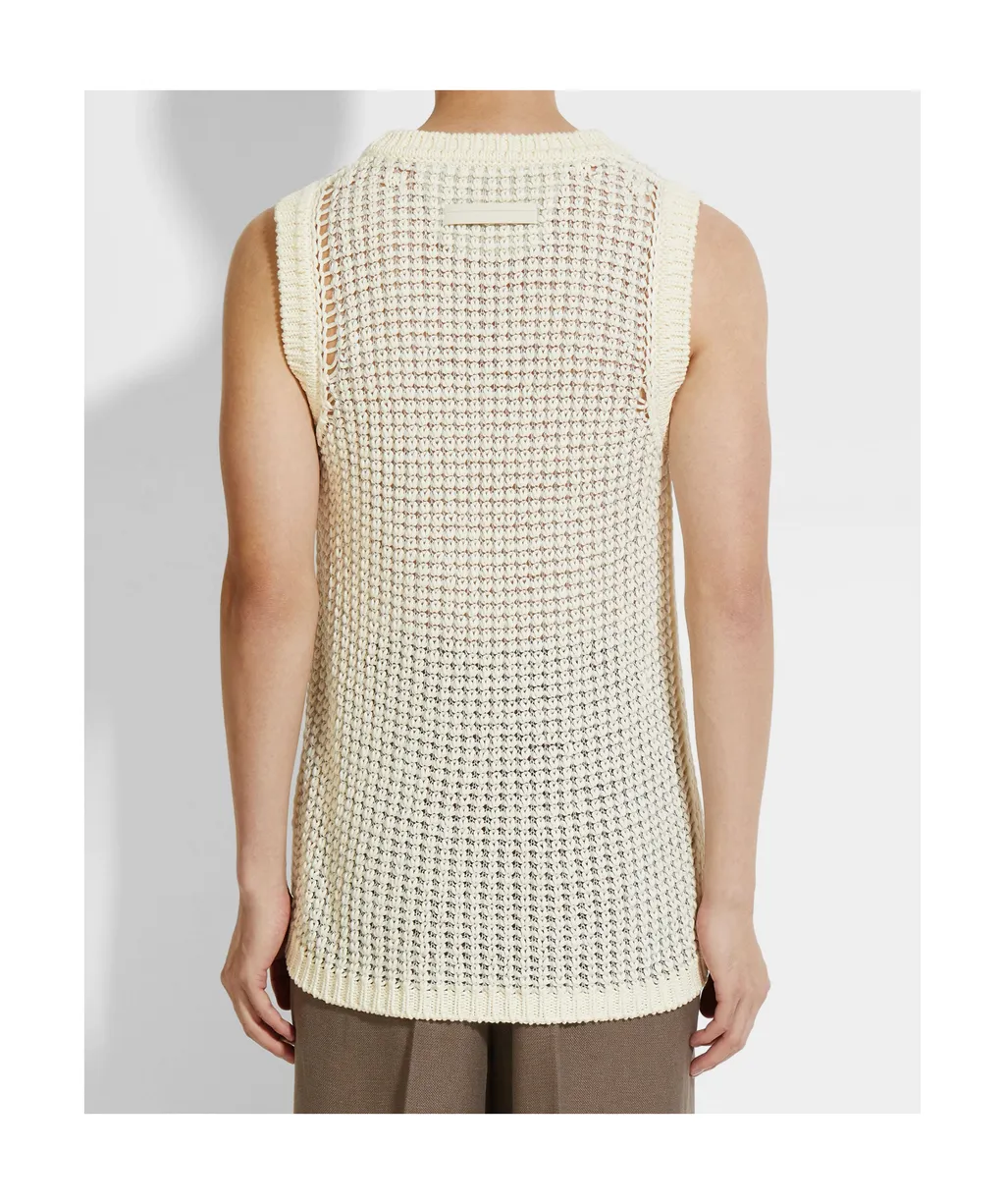 Open-Knit Vest