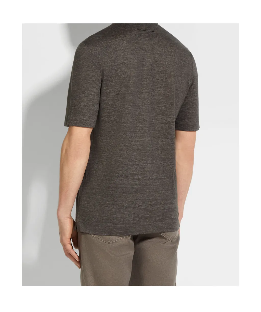 Oasi Lino Short-Sleeved Polo Shirt