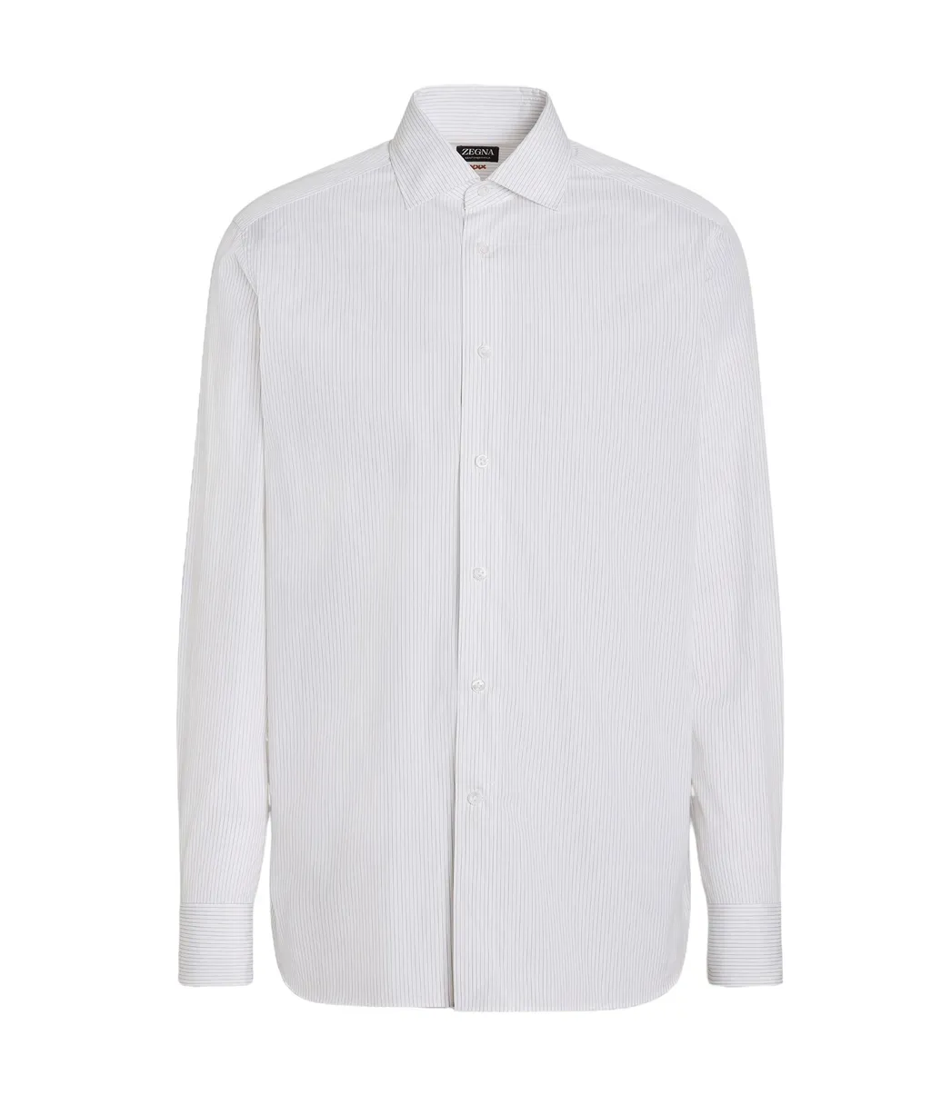 Pinstriped Long-Sleeved Shirt