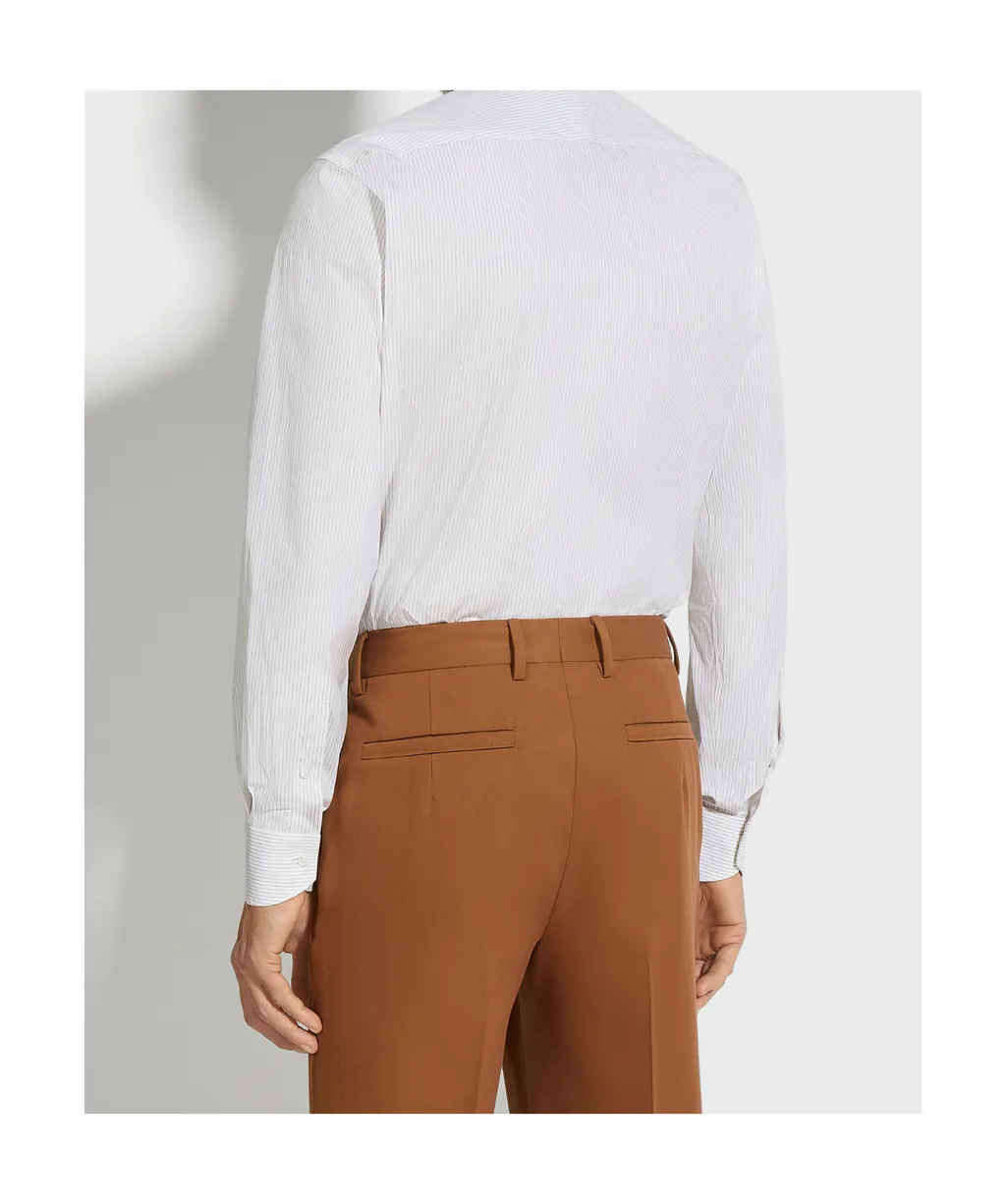 Pinstriped Long-Sleeved Shirt