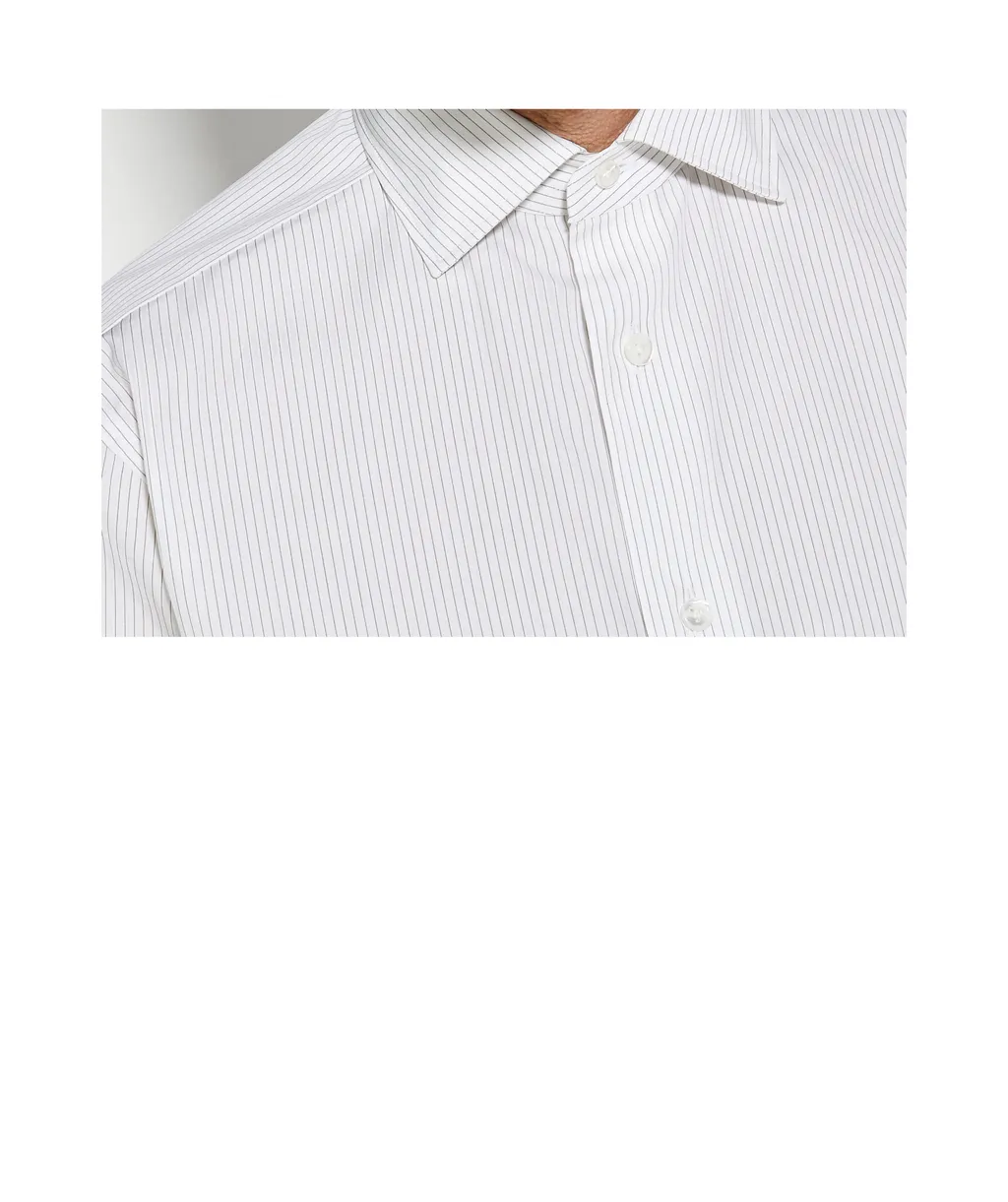 Pinstriped Long-Sleeved Shirt