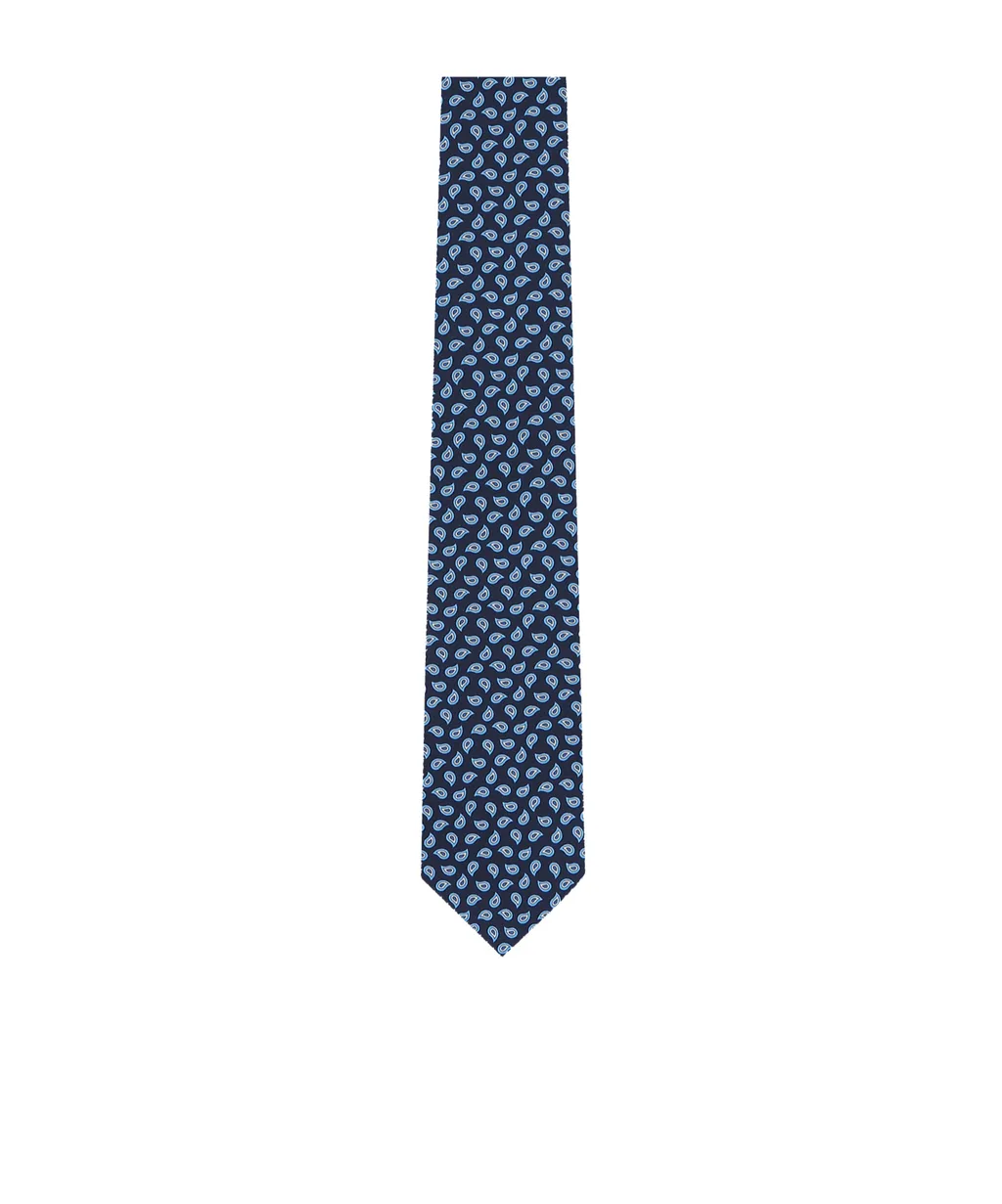 Patterned-Jacquard Silk Tie