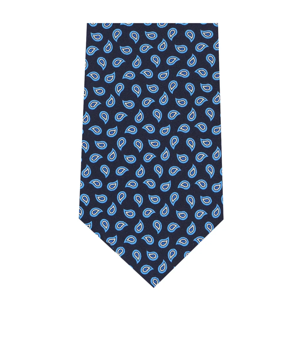 Patterned-Jacquard Silk Tie