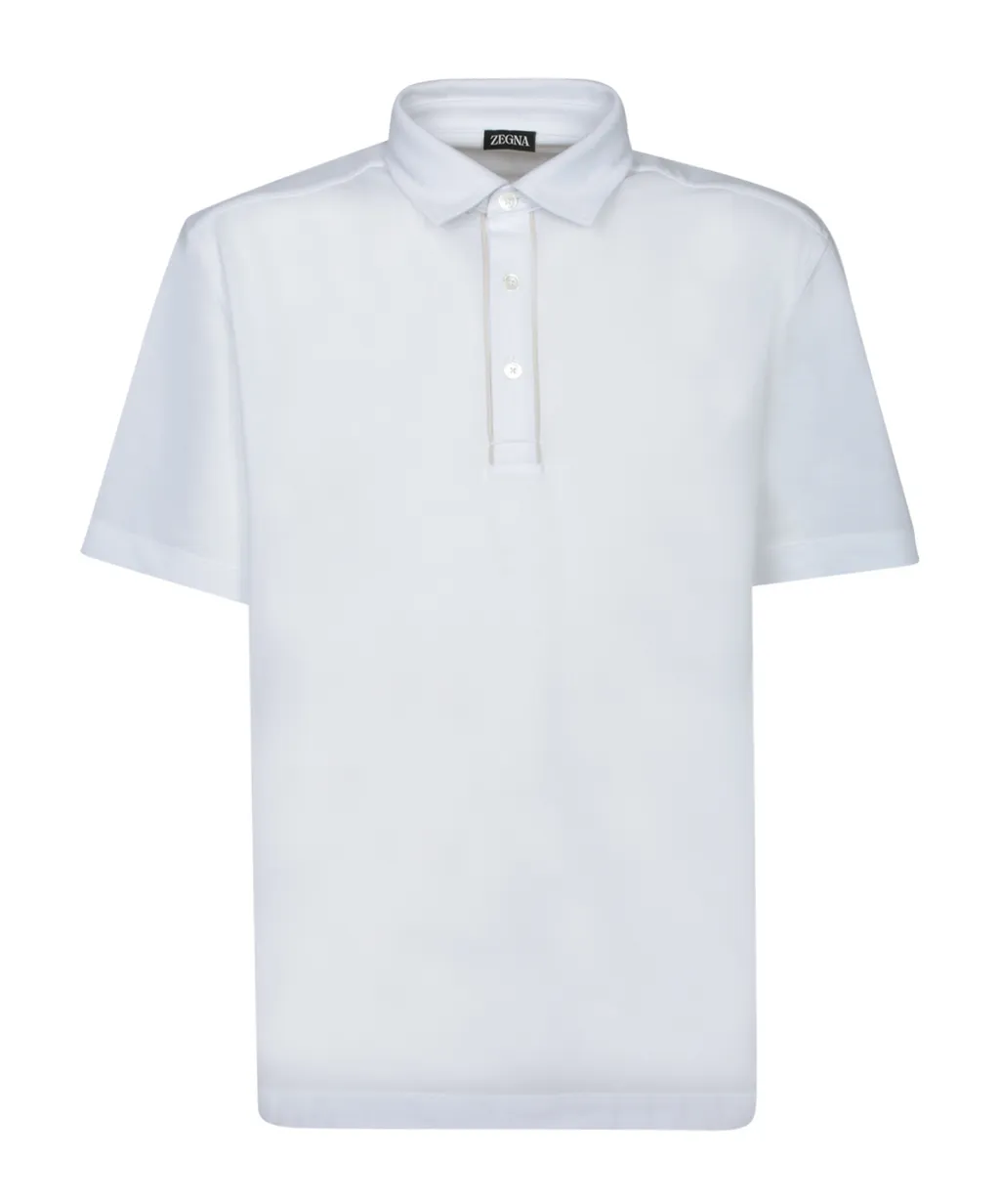 Short Sleeved Half-Button Polo Shirt