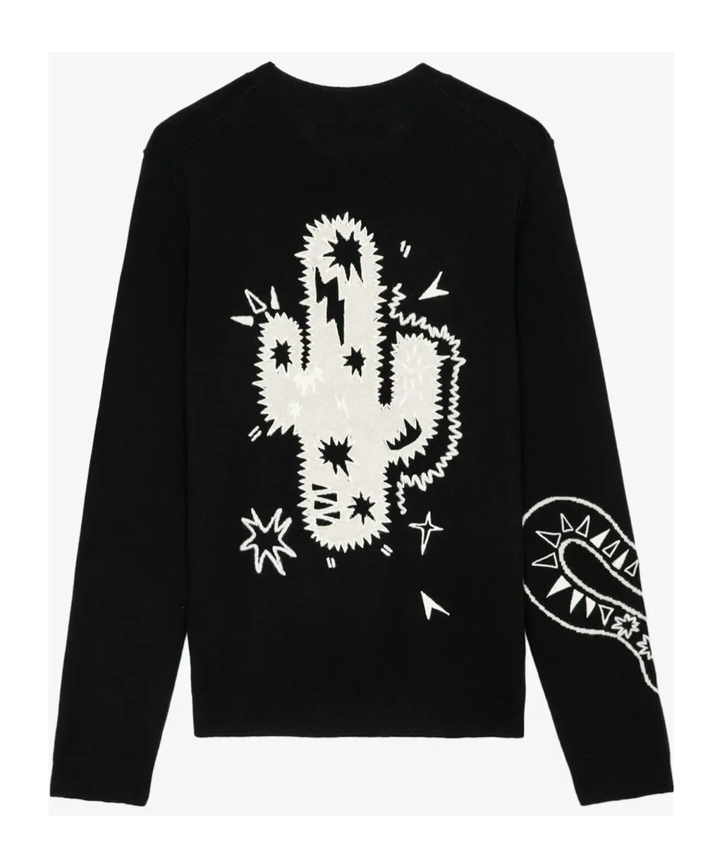 Long-Sleeved Wool Sweater
