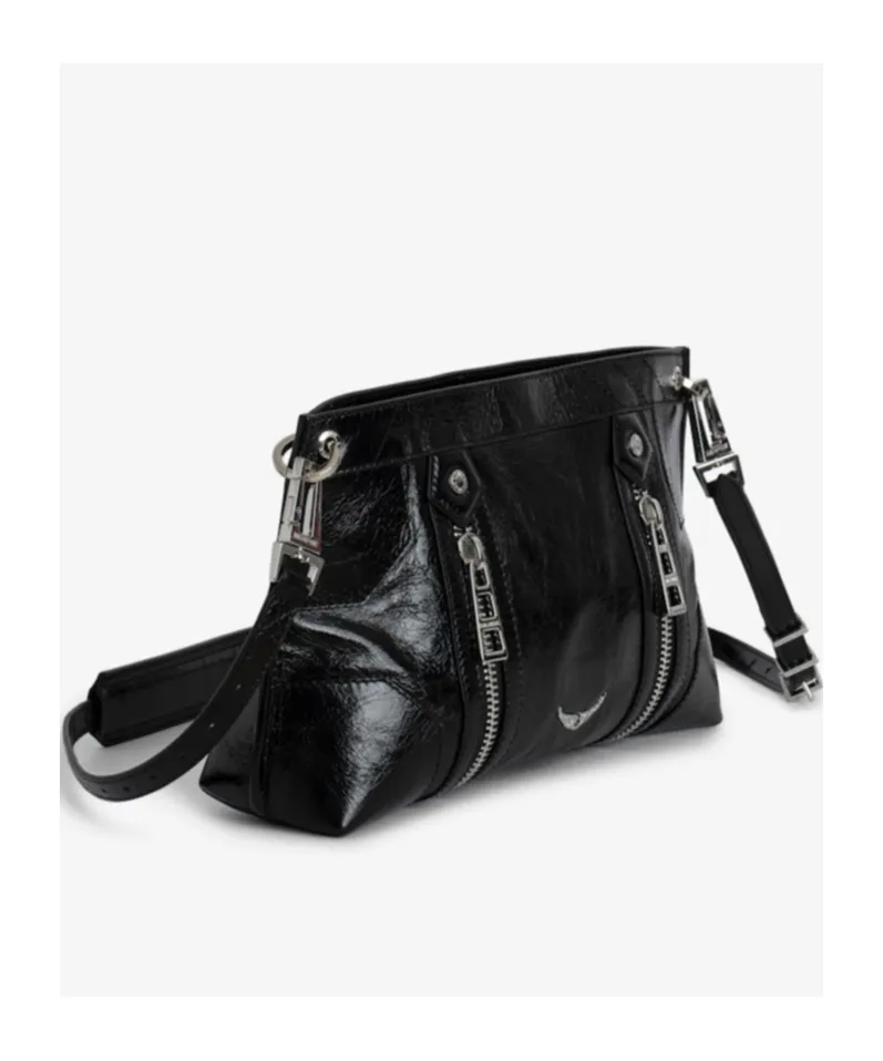 Zippered Shoulder Bag