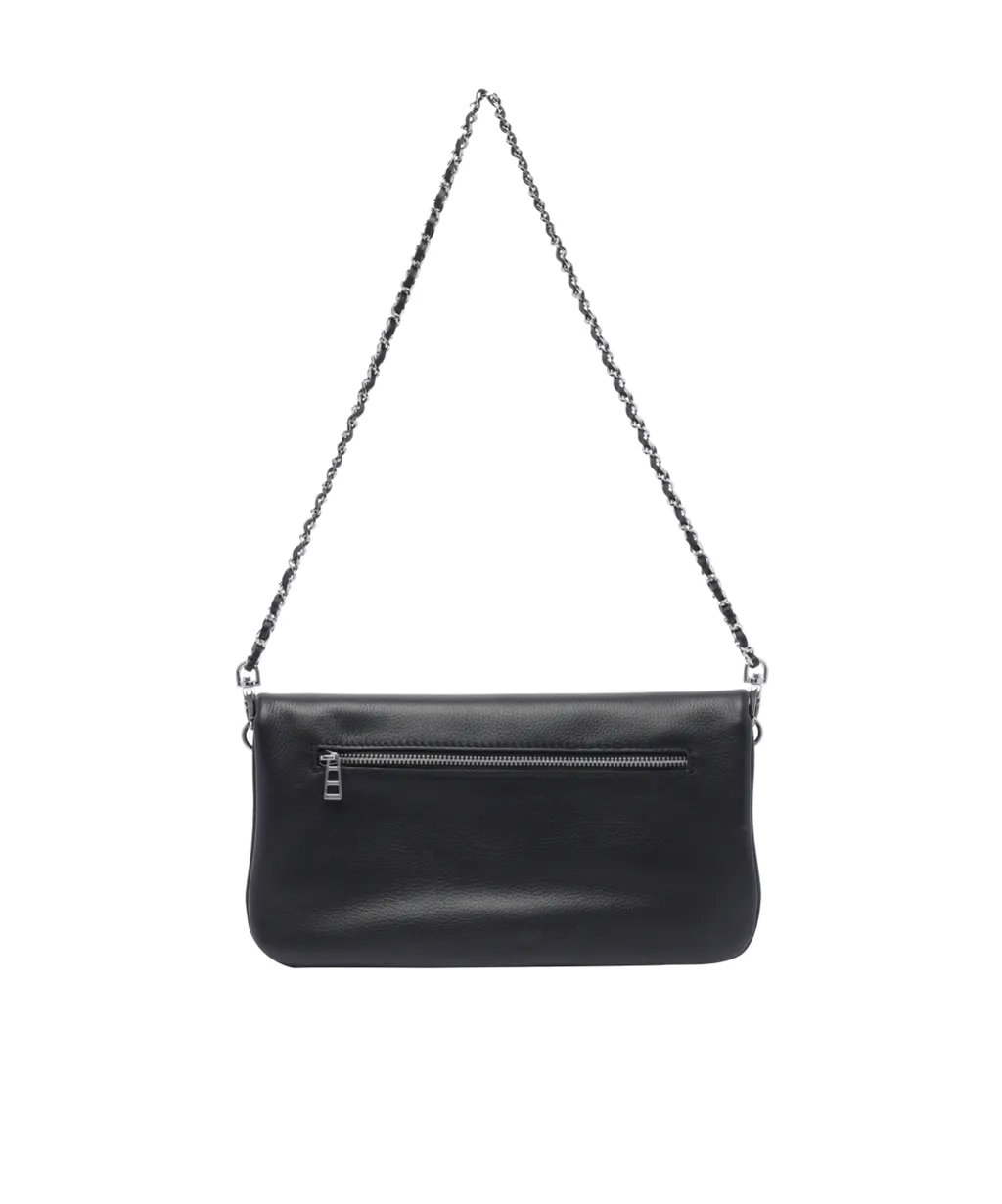 Graffiti Printed Fold-Over Shoulder Bag