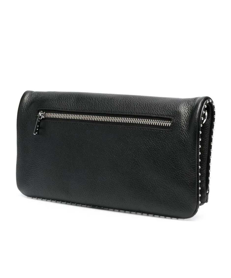 Stud-Embellished Chain-Linked Shoulder Bag