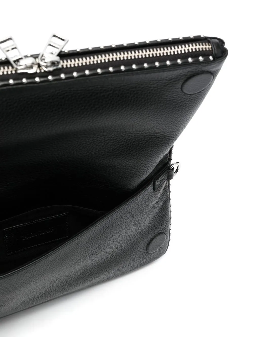 Stud-Embellished Chain-Linked Shoulder Bag