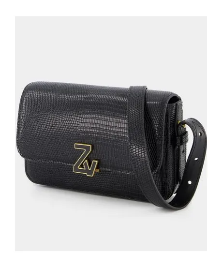 Logo-Plaque Leather Shoulder Bag