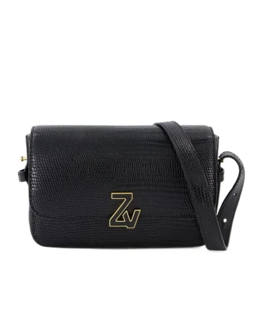 Logo-Plaque Leather Shoulder Bag