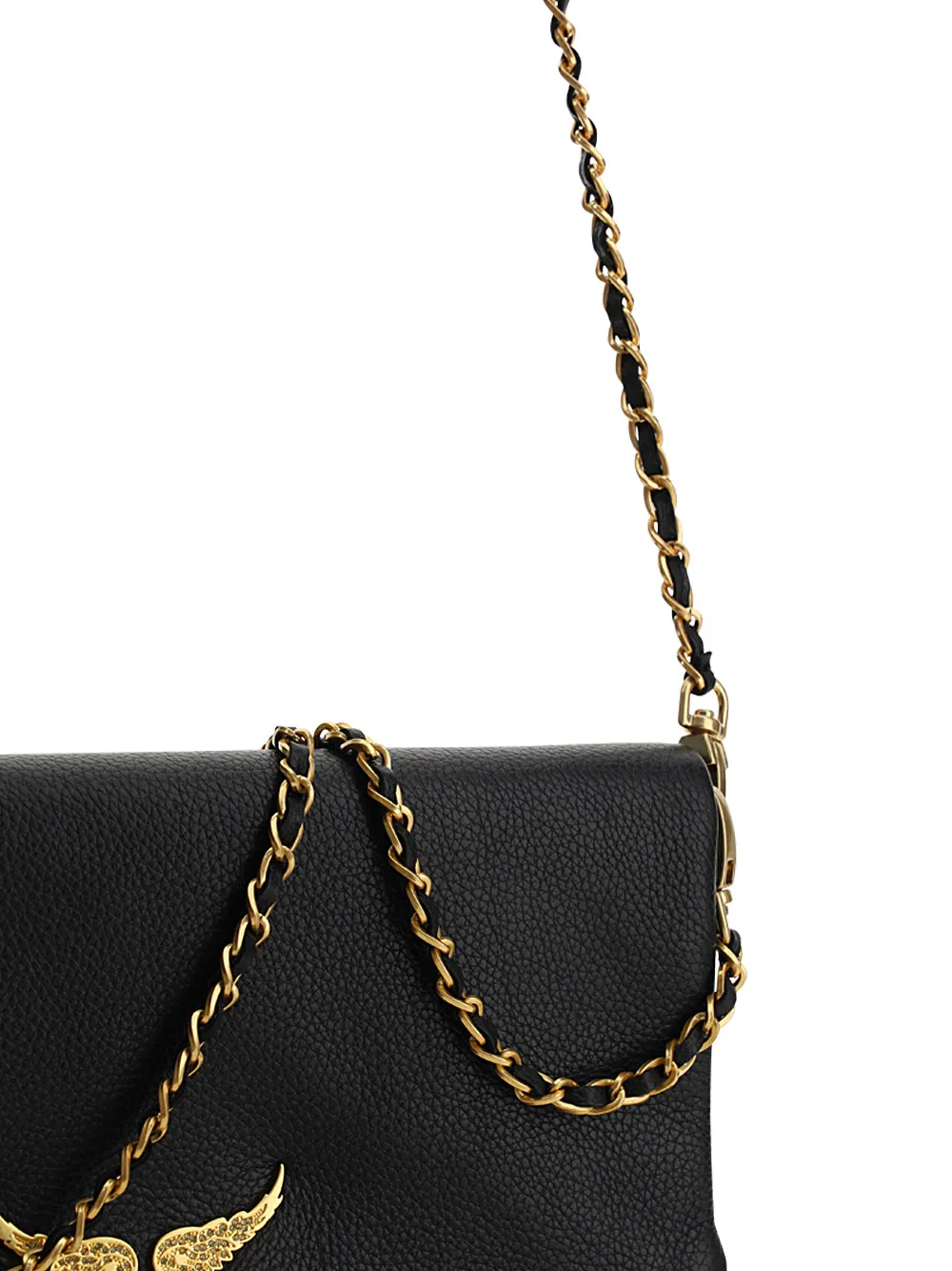 Logo Plaque Zipped Crossbody Bag
