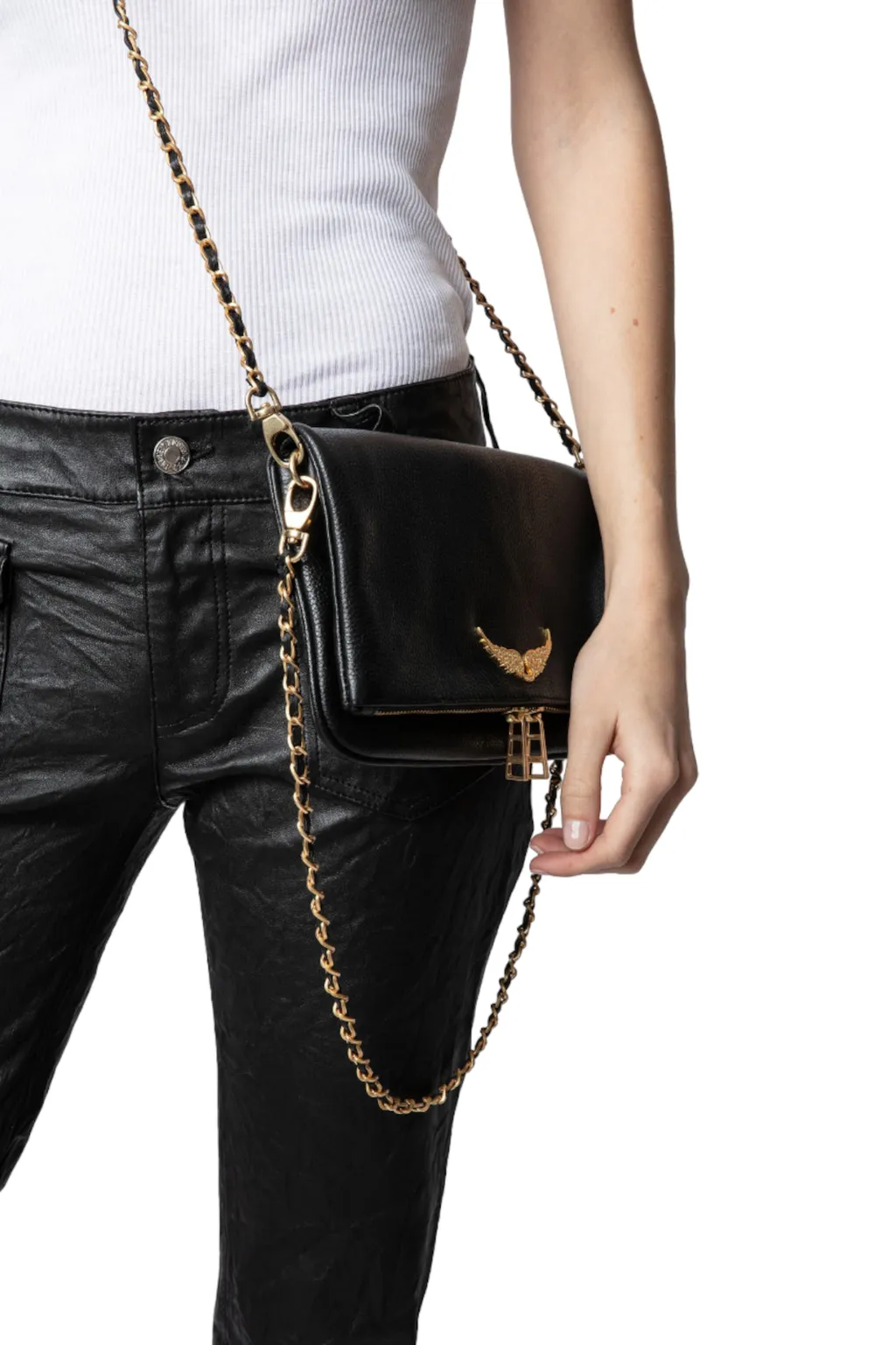 Rock Logo-Plaque Shoulder Bag