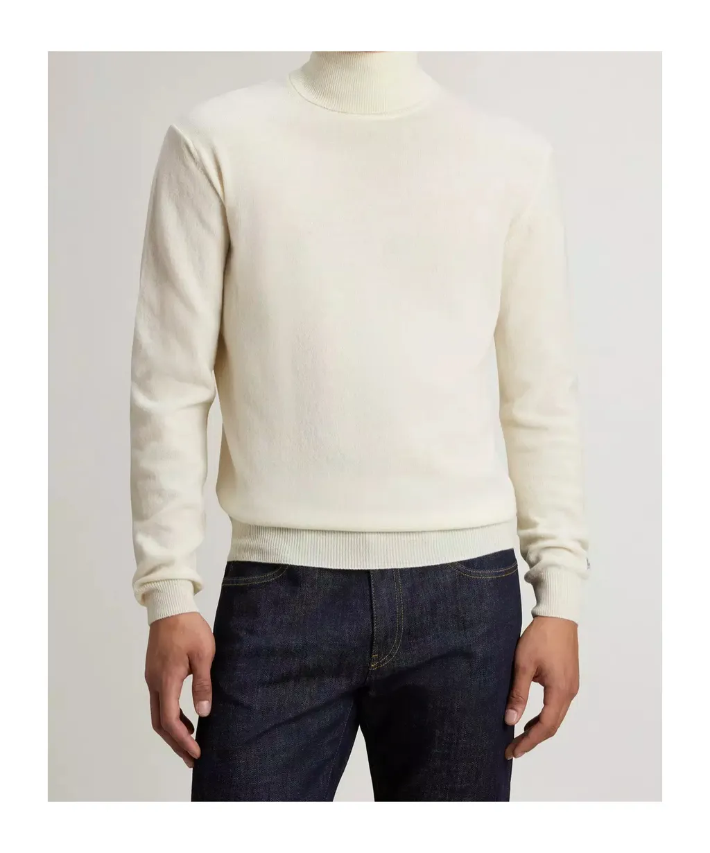 Embroidered-Logo Turtleneck Sweater