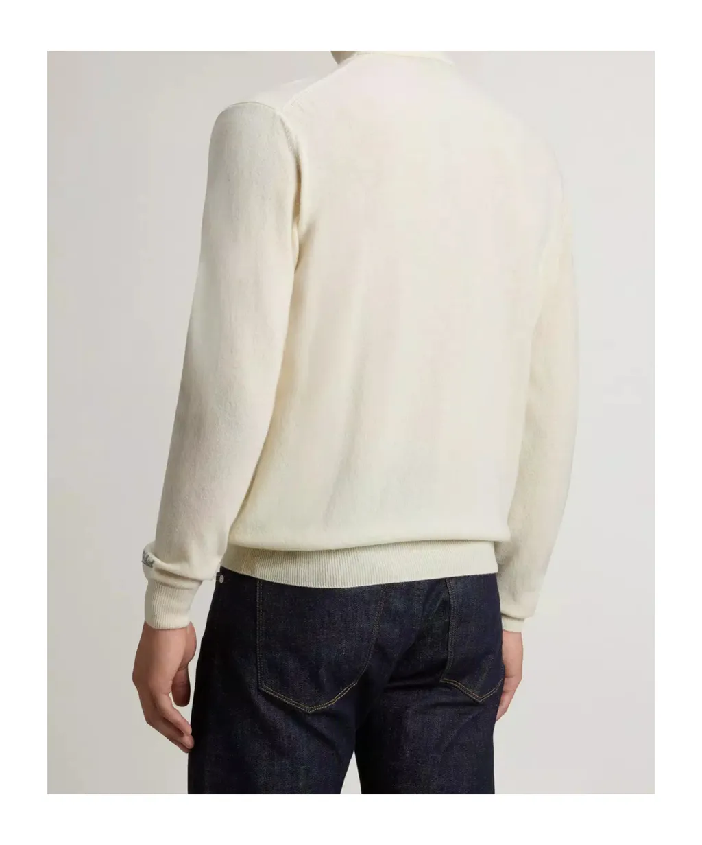 Embroidered-Logo Turtleneck Sweater