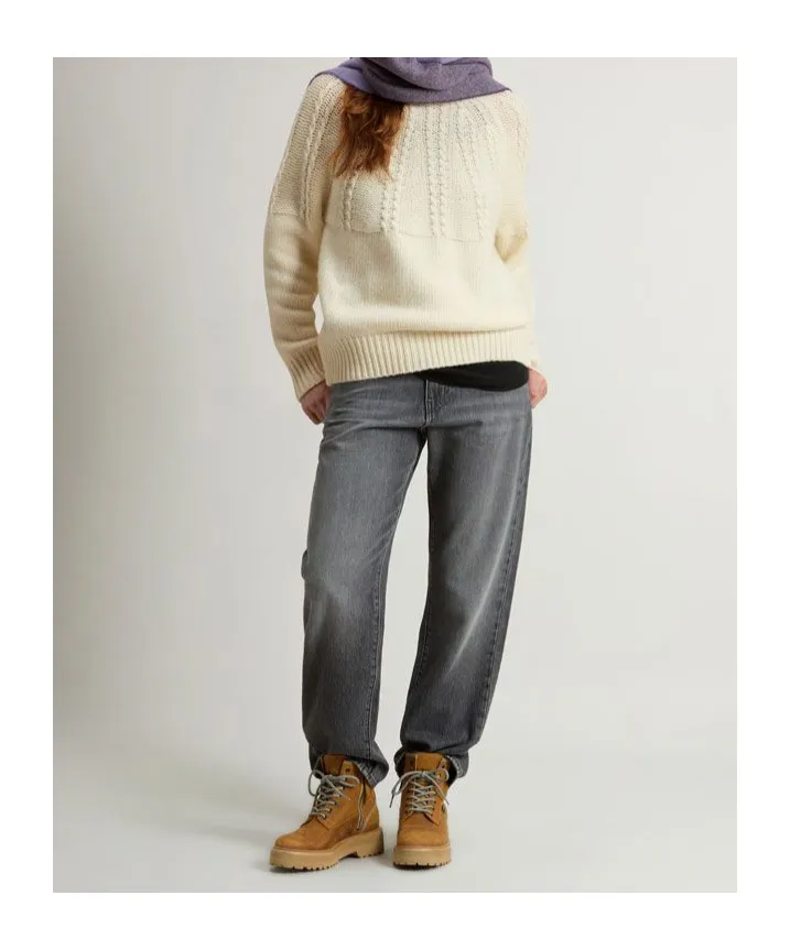 Cable-Knit Turtleneck Sweater