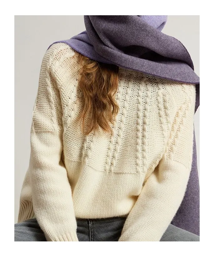 Cable-Knit Turtleneck Sweater