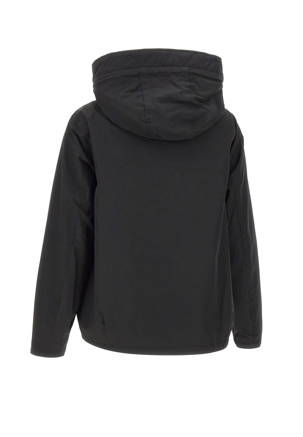 Hooded Buttoned Quilted Jacket