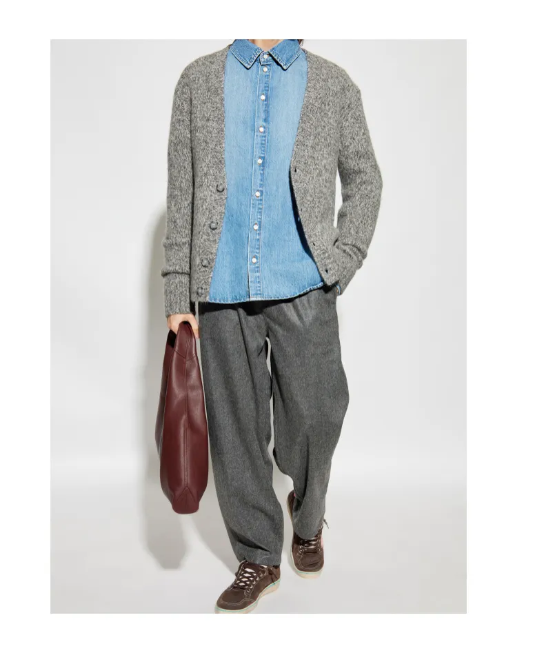 V-Neck Knitted Cardigan