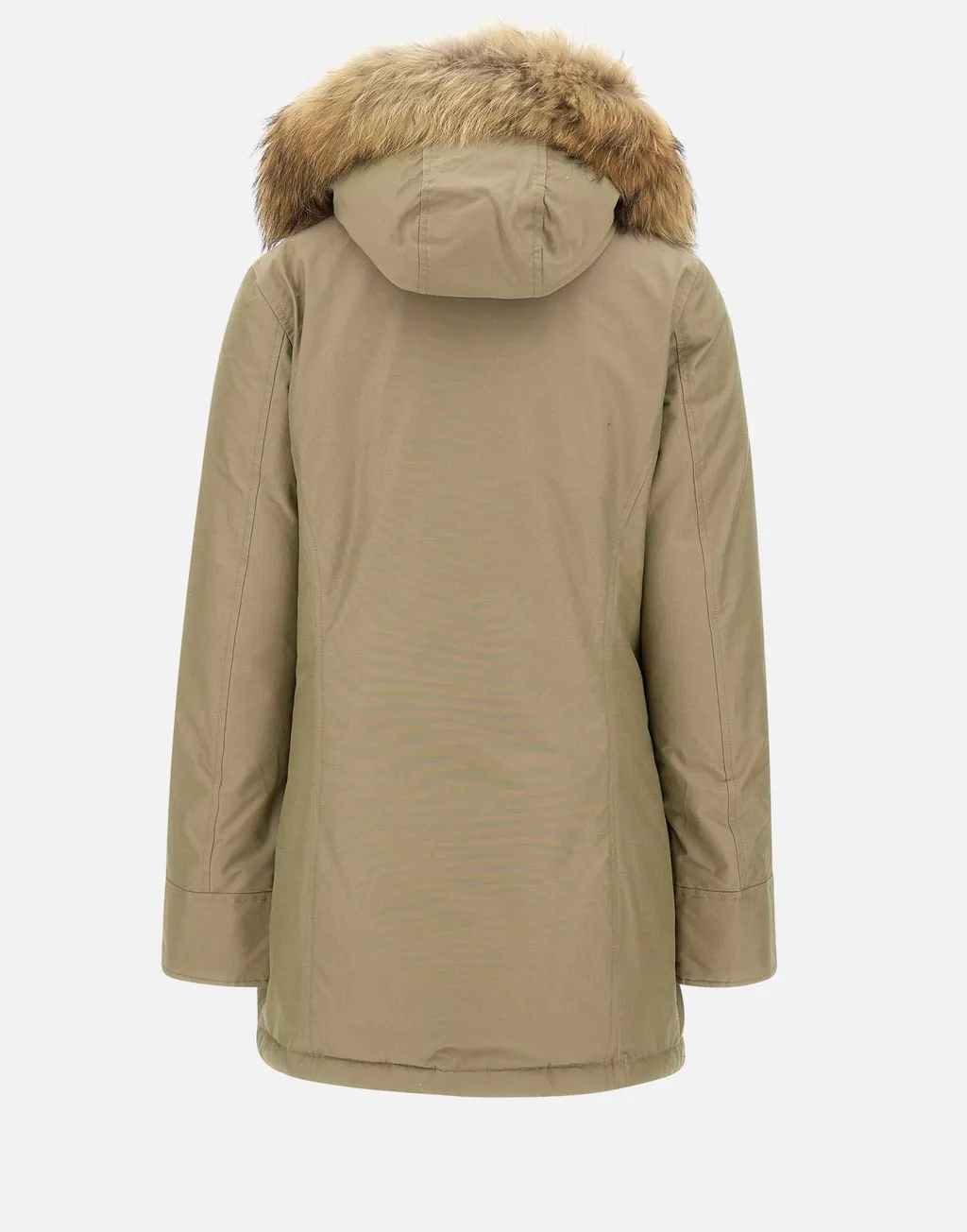 Fur-Trimmed Hooded Padded Coat