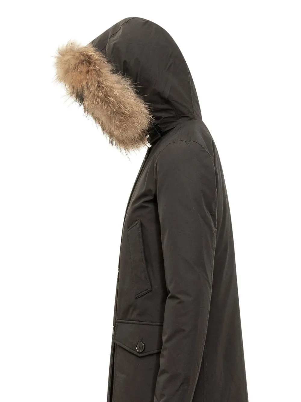 Fur Hooded Down Jacket