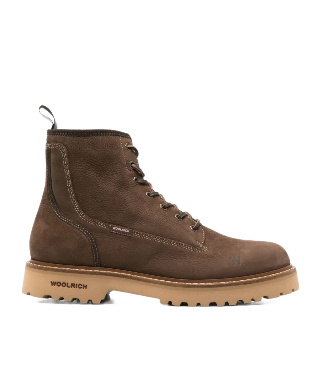 Main Logo Embossed Combat Boots