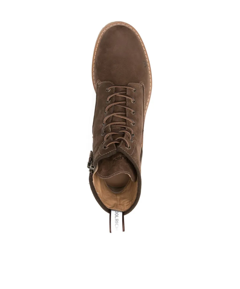 Main Logo Embossed Combat Boots