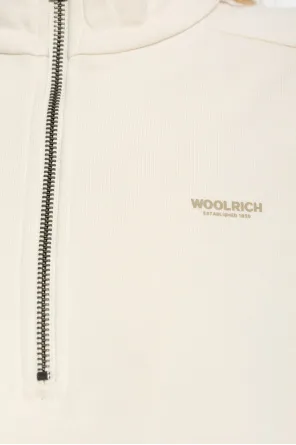 Mock-Neck Zip-Up Sweatshirt