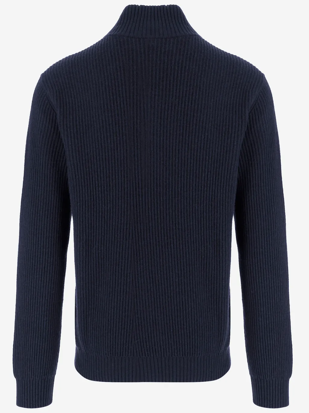 Ribbed Half-Zip Sweater