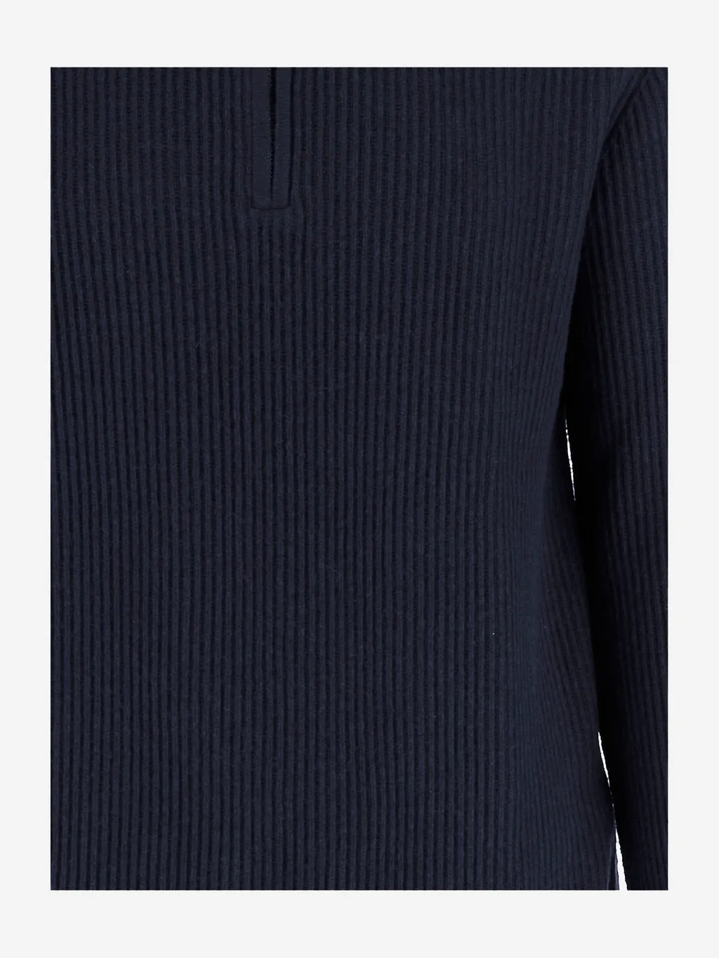 Ribbed Half-Zip Sweater