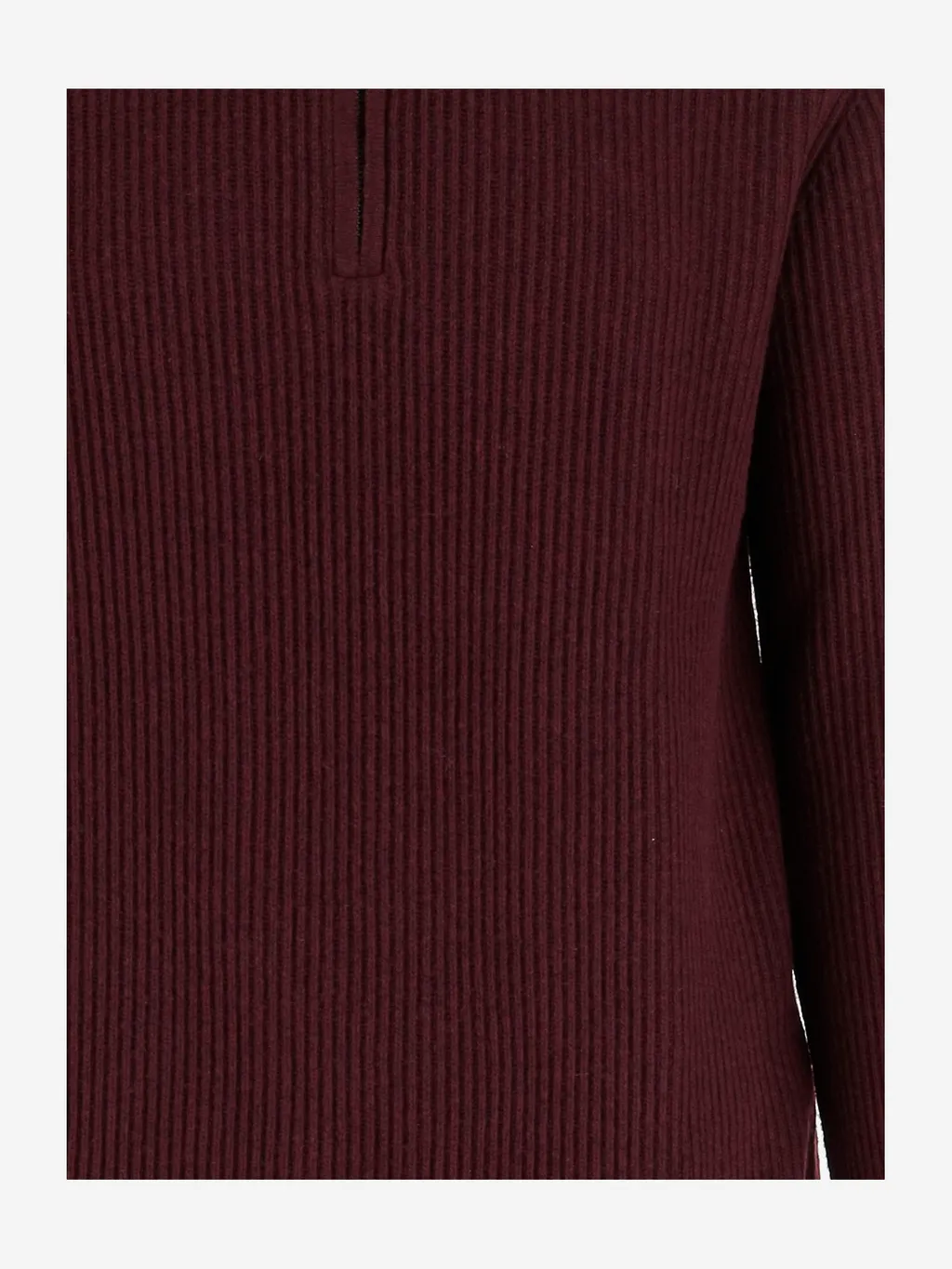 Ribbed Half-Zip Sweater