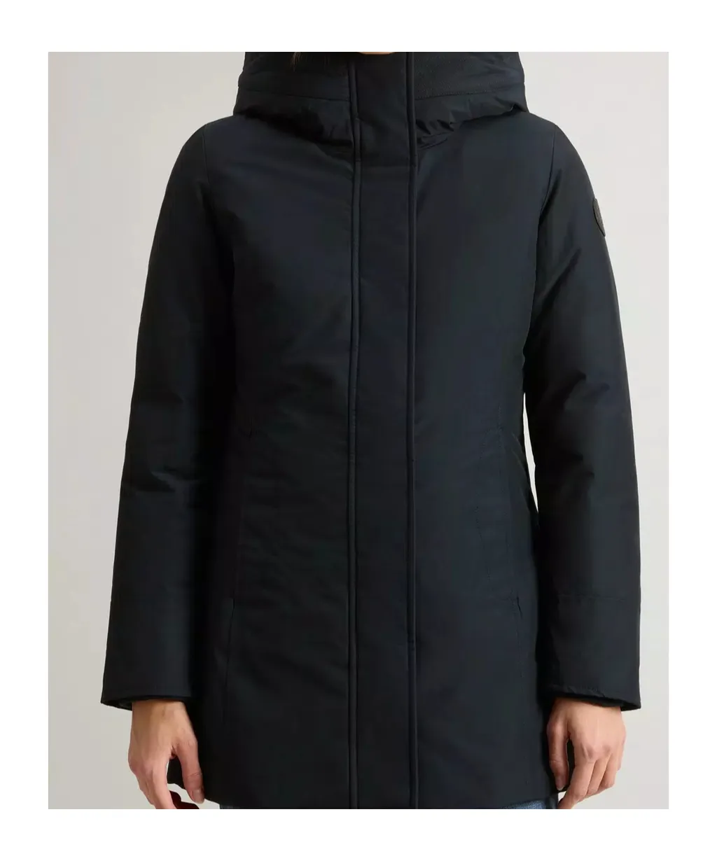 Boulder Parka In Ramar Cloth With Hood And Detachable Faux Fur Trim