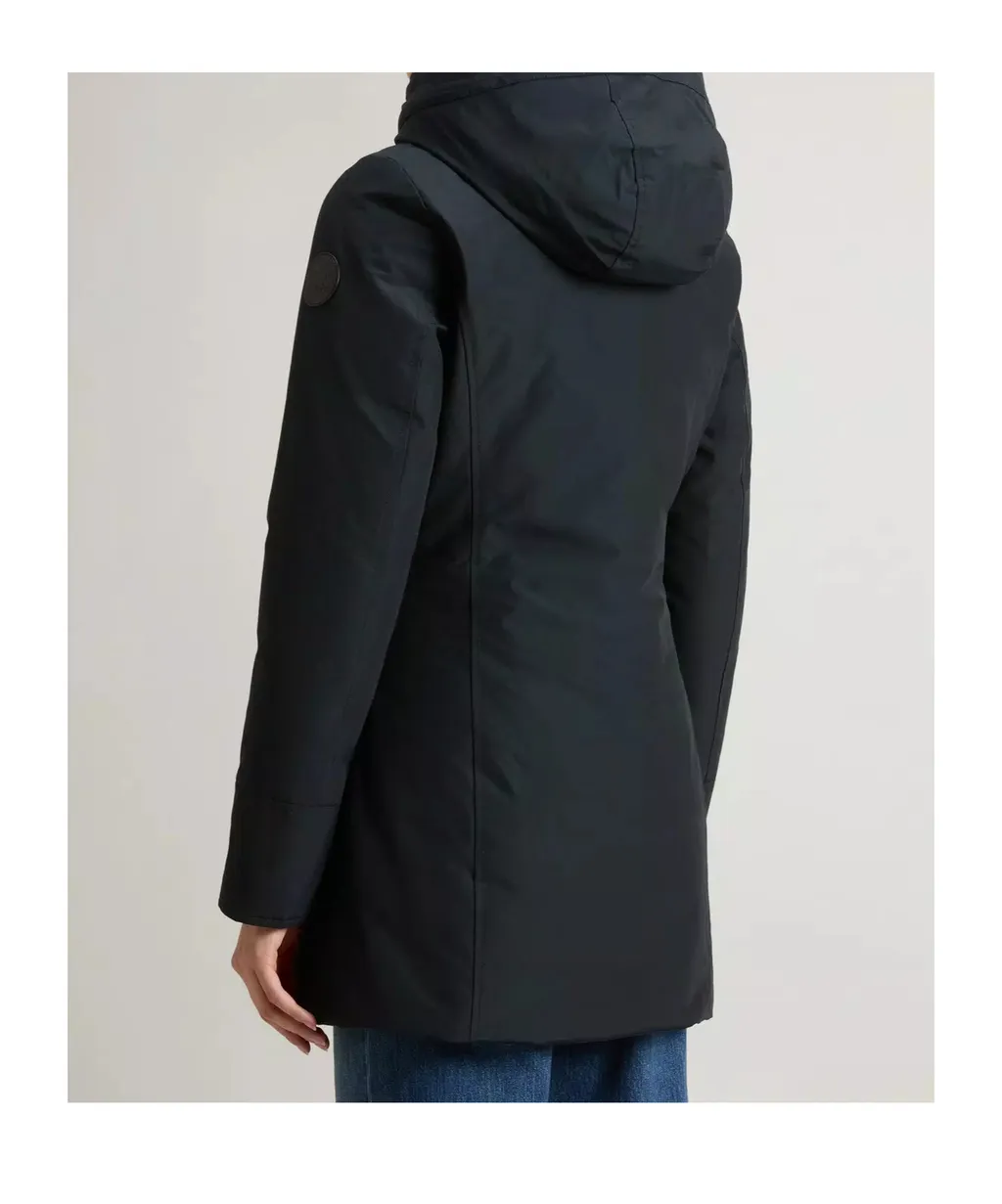 Boulder Parka In Ramar Cloth With Hood And Detachable Faux Fur Trim