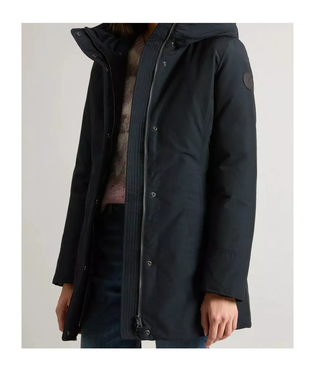 Boulder Parka In Ramar Cloth With Hood And Detachable Faux Fur Trim