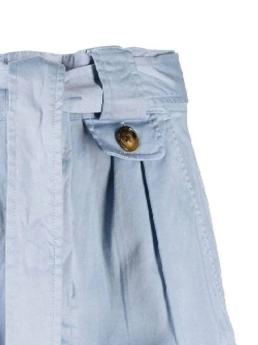 Tied-Waist Turn-Up Hem Shorts