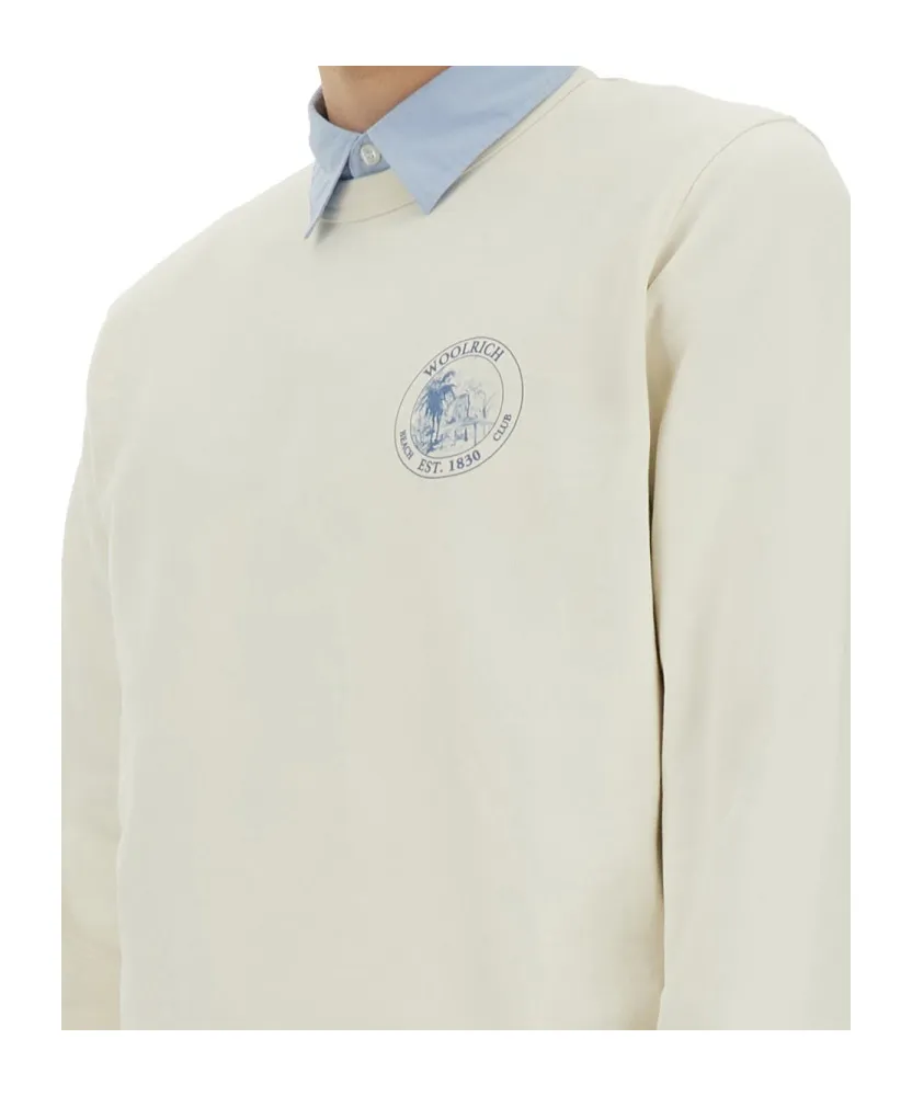 Logo Printed Crewneck Sweatshirt