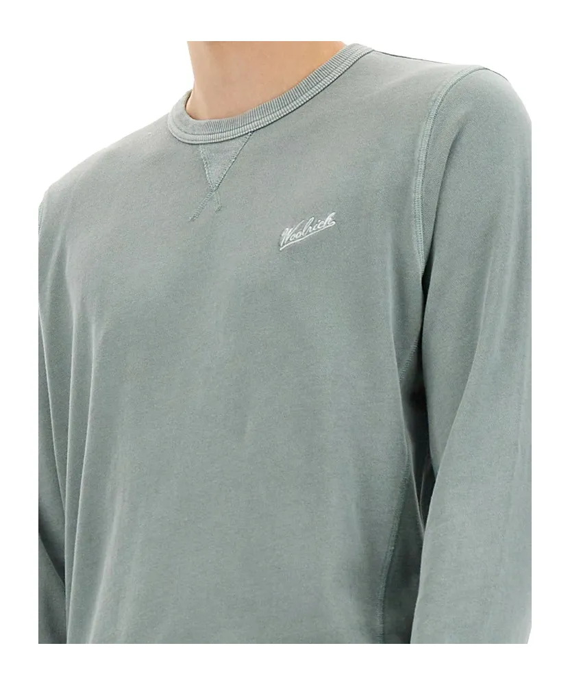 Logo Embroidered Crewneck Sweatshirt