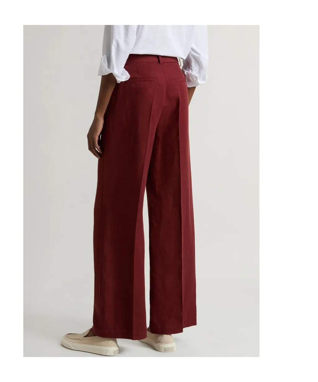 Belted Straight-Leg Trousers