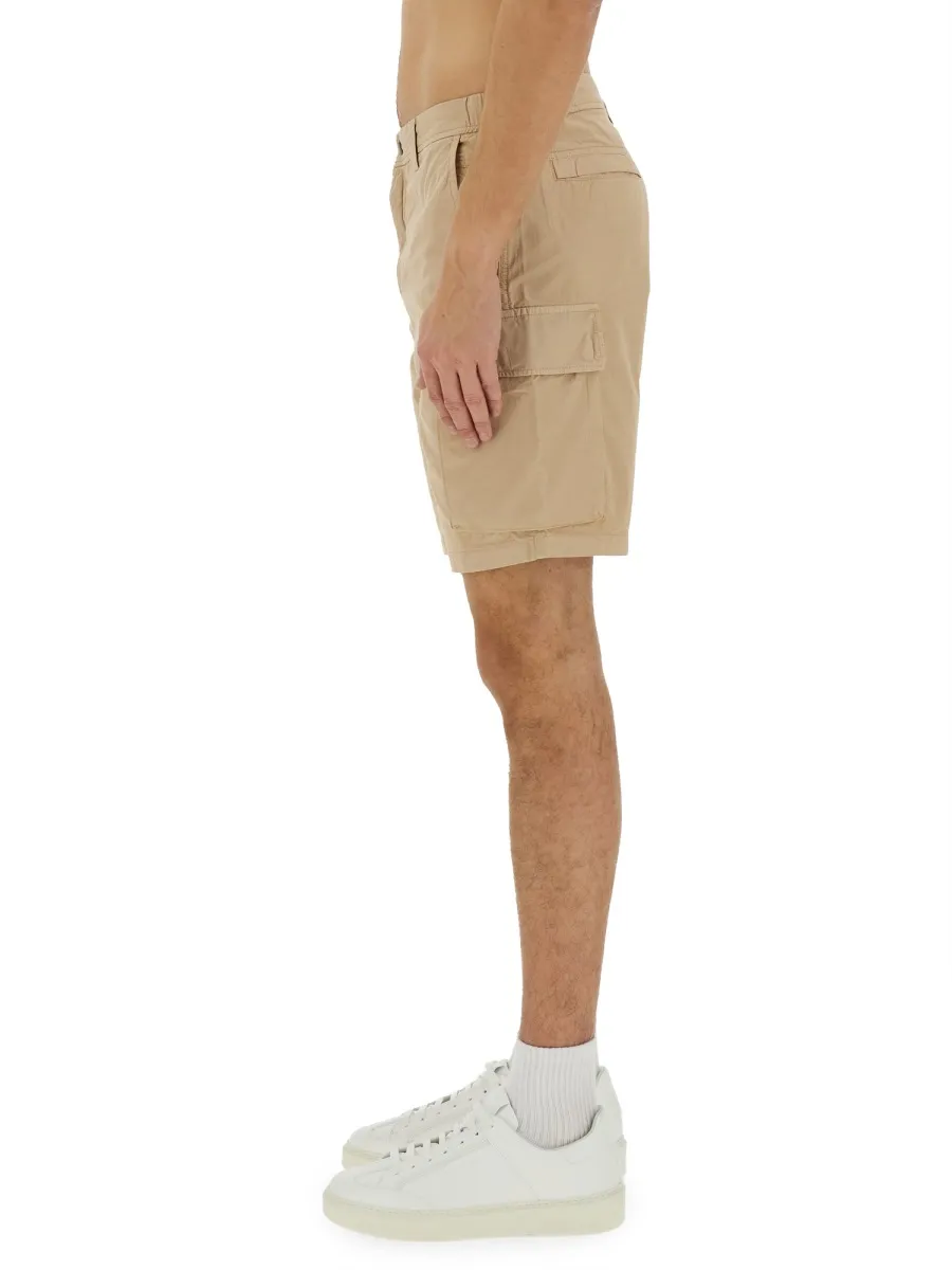 Button Detailed Cargo Shorts