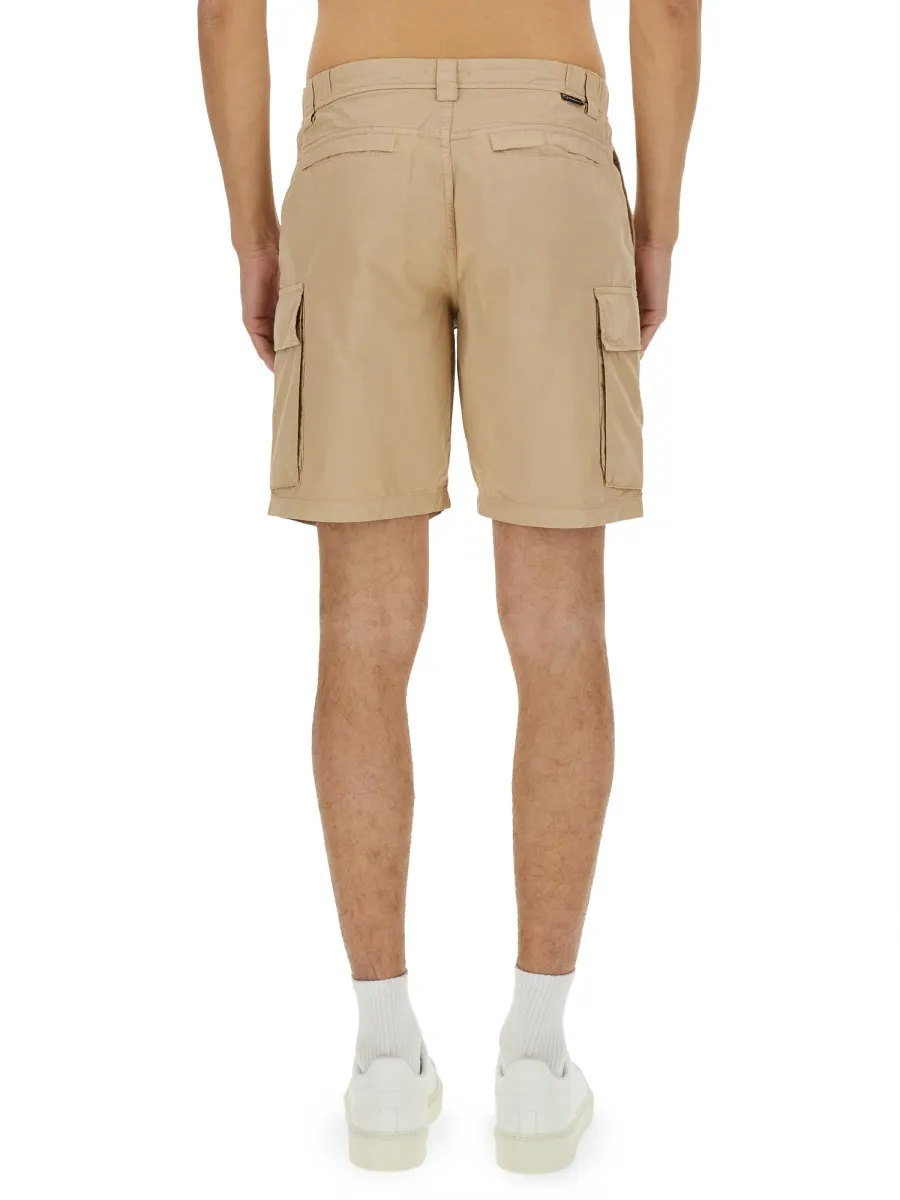 Button Detailed Cargo Shorts