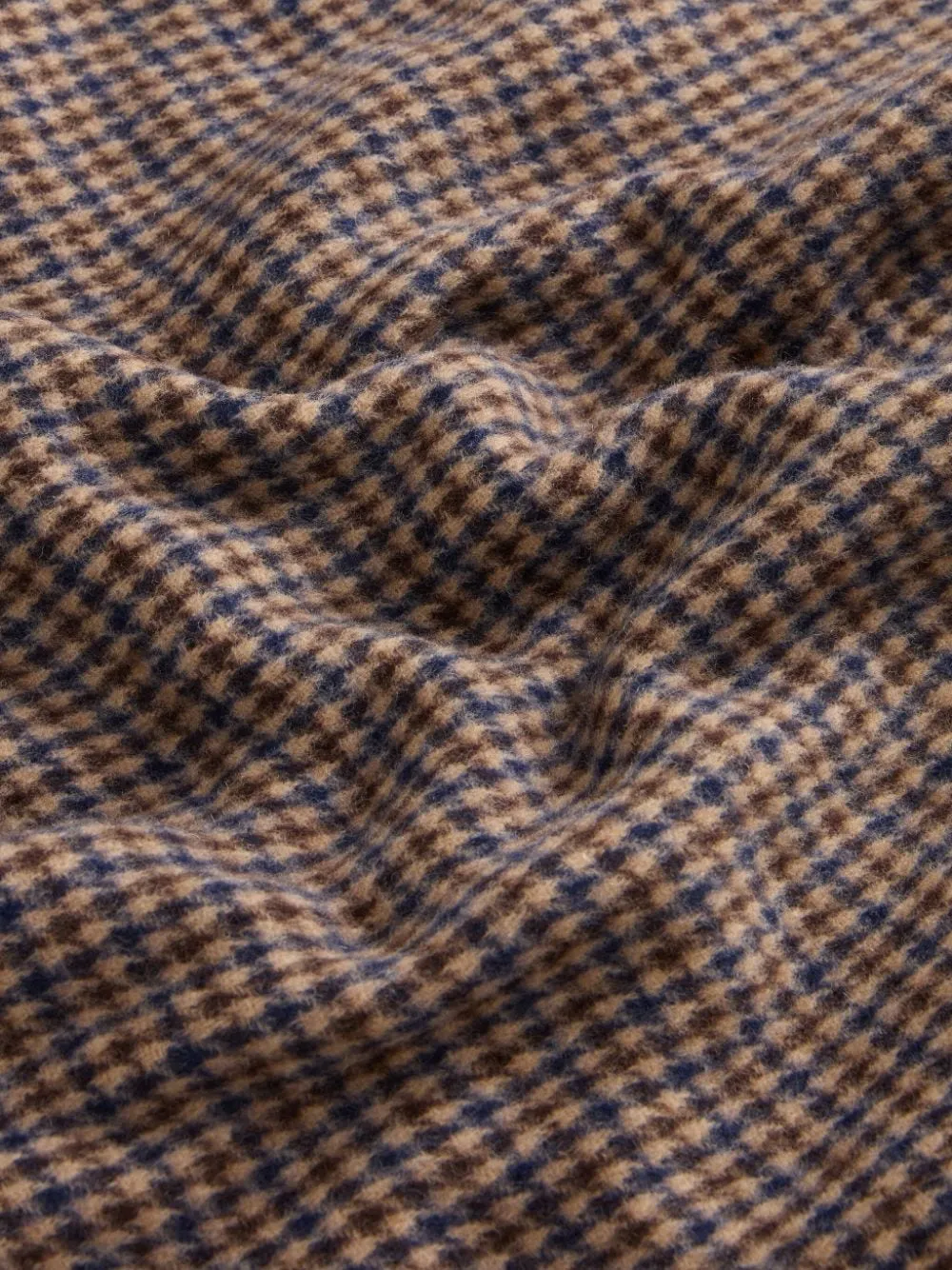 Checked Fringed Cape