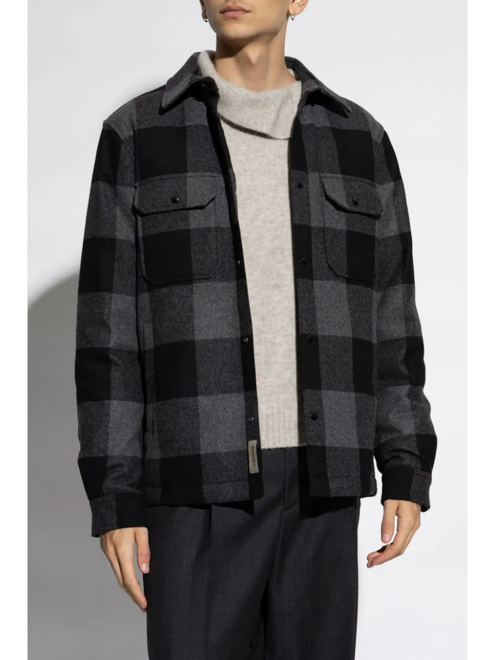 Long-Sleeved Lapel Shirt