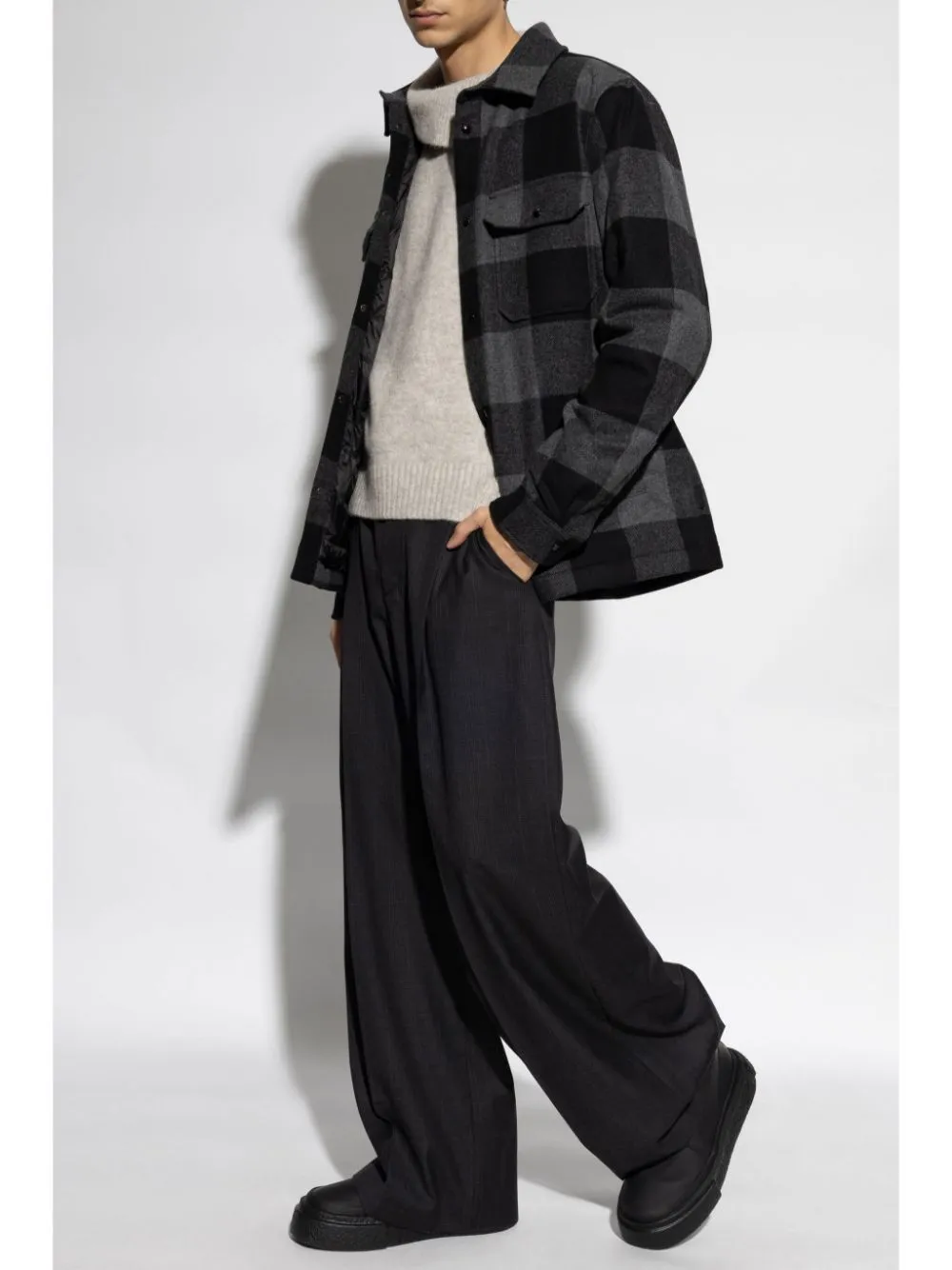 Long-Sleeved Lapel Shirt