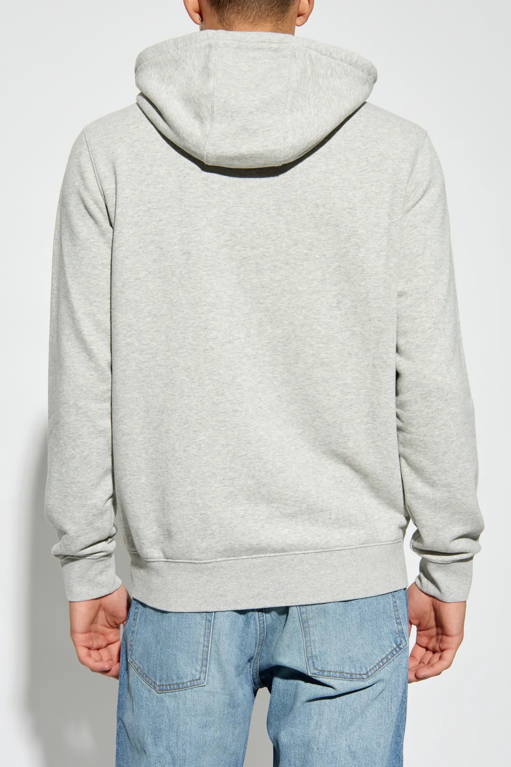 Logo Embroidered Drawstring Hoodie